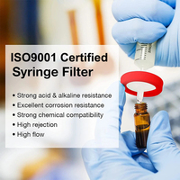 Filtro de Jeringa Estéril Desechable 0.22/0.45m - Carcasa de PP, Certificado ISO9001, Uso en Laboratorio, Hidrofílico/Hidrofóbico, 1 Año de Garantía, a Granel