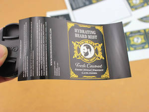 Etiqueta Adhesiva de Vinilo Transparente con Estampado Dorado, Etiqueta Térmica para Colgar, Etiqueta Adhesiva para Jarabe para la <span class=keywords><strong>Tos</strong></span> Prometh - Product Image 1