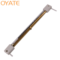 Lampe chauffante infrarouge en fibre de carbone de qualité supérieure 220 V 1500 W 2000 W 300 mm-1000 mm pour la sérigraphie, le revêtement et le séchage d'encre