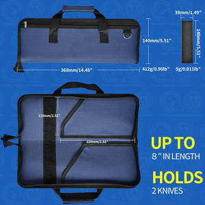 Free sample Personalized Waxed <b>Canvas</b> Leather Kitchen Chef Knife Storage <b>Roll</b> Portable Tool <b>Roll</b> Bag Knife Holder - Product Image 5