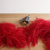 Boas en plumes d'autruche teintes sur mesure à 8 couches, directement de l'usine, décorations en plumes pour costumes de scène, de danse et tenues de carnaval