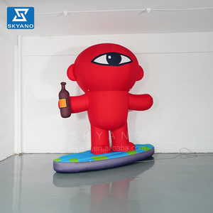 Personnages de dessins animés gonflables pour <span class=keywords><strong>homme</strong></span> avec yeux de surf mascotte <span class=keywords><strong>gonflable</strong></span> mascotte d'entreprise personnalisée modèle <span class=keywords><strong>gonflable</strong></span> publicitaire - Product Image 2