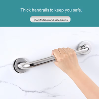 Barres d'appui antidérapantes en acier inoxydable 304 pour douche et toilettes, poignées de sécurité pour personnes à mobilité réduite