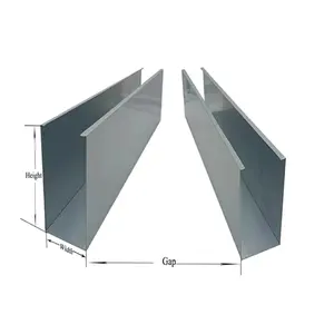 실내 장식 유연한 작업 알루미늄 나무 U 자형 천장 U 형 프로파일 스트립 배플 정지 천장