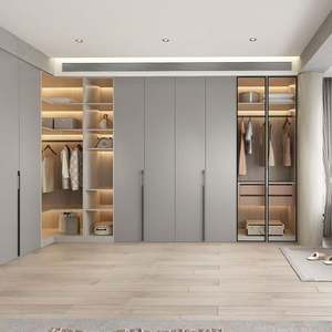 Meubles de chambre à coucher modernes et peu encombrants, armoire à portes durable, facile à assembler et convertible pour un usage domestique avec des fonctionnalités de bricolage - Product Image 1