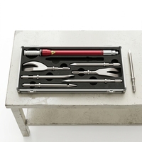 Kit d'outils de sauvetage manuel robuste pour pompiers, avec 7 têtes interchangeables pour la démolition et les interventions incendie
