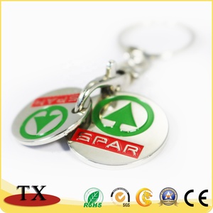 Bán Buôn Kim Loại Cá Nhân Xe Đẩy Quý Xu Keyring Khuyến Mãi Biểu Tượng Tùy Chỉnh Thị Trường Mua Sắm Token Lưu Niệm <span class=keywords><strong>Keychain</strong></span> - Product Image 3