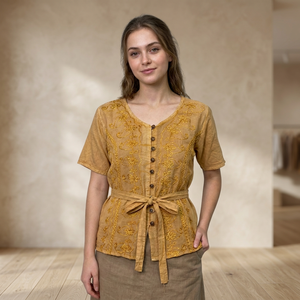 Tunique Maxi en Tissu Rayonne Brodé pour Femmes Indiennes et Musulmanes – Vente en Gros – Idéale pour Soirées et Été - Product Image 3