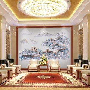 Panel de Pared Textil con Bordado Floral Ke Hong Golden Emperor, Tecnología en Relieve, Estilo Chino, Uso Doméstico, Antimoho - Product Image 2