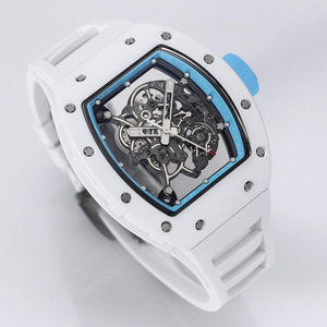 Orologi Meccanici Edizione Rosso Nero Scheletrati, Orologio Meccanico Manuale di Lusso per Uomo - Product Image 2