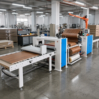 Machine de laminage à froid pour panneaux en bois avec film PVC MDF, prix départ usine