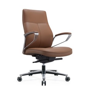 เก้าอี้ผู้บริหารหนังสำหรับนักธุรกิจเก้าอี้คอมพิวเตอร์แบบหมุนได้เก้าอี้ที่ทันสมัยออกแบบตามหลักสรีรศาสตร์ - Product Image 3