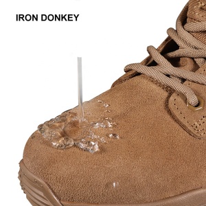Bottes tactiques imperméables IRONDONKEY pour le camping, chaussures pour hommes avec fermeture éclair latérale, bottes hautes en cuir pour <span class=keywords><strong>la</strong></span> randonnée en désert en plein air - Product Image 3