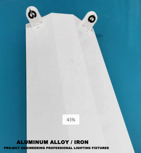 T8 4ft 2ft 1200mm 600mm <span class=keywords><strong>2</strong></span> ống hợp kim dẫn ánh sáng cố định đôi khung tam giác ánh sáng phù hợp Kit cho cửa hàng kho bãi đậu xe - Product Image 4