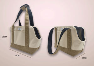 Özel Logo tuval Tote çanta taşınabilir evcil hayvan taşıyıcı yumuşak yan seyahat kedi köpek katlanabilir çevre dostu çok fonksiyonlu evcil hayvan çantası - Product Image 6