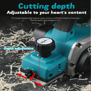 Outils électriques réglables à une main, profondeur de coupe pour le rabotage du bois et la finition des bords, raboteuse électrique sans fil <span class=keywords><strong>Makita</strong></span> sans balais - Product Image 3