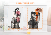 Multifunctionele Draagbare Elektrische Mixer Molen Tarwegras Masticating Sapcentrifuge Wortel Oranje Slow Juicer Koude Pers