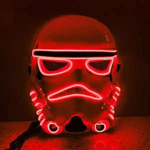 Storm Trooper Neon Green Light Up Star War Stormtrooper maschera di Halloween Costume film maschere