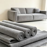 Tissu en velours côtelé teint respirant 100 % polyester tricoté uni CHENXIN, 2,5 cm, poids moyen, 280 GSM, multicolore pour housse de canapé
