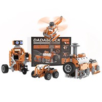Kit de construction Hiwonder DaDablock ESP32 avec 13 capteurs, kit STEM avec capteur de distance et capteur de lumière, compatible LEGO