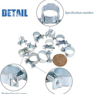 Sanya <b>Mini</b> Hose <b>Clamp</b> Set 7-18mm Steel 120Pcs For Repair And Replacement - Product Image 4