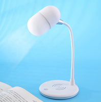 Lampe de chargeur sans fil moderne en ABS avec commande tactile LED, haut-parleur, fonctions intelligentes, lumière blanc chaud 3500K, certifiée CE, 20000 heures d'autonomie