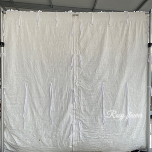 Panel <span class=keywords><strong>de</strong></span> Pared <span class=keywords><strong>de</strong></span> Flores Artificiales <span class=keywords><strong>de</strong></span> Rosas Rosadas para Bodas, Rollo <span class=keywords><strong>de</strong></span> Fondo <span class=keywords><strong>de</strong></span> Pared 3D 5D para Bodas, Panel <span class=keywords><strong>de</strong></span> Pared <span class=keywords><strong>de</strong></span> Flores Blancas <span class=keywords><strong>de</strong></span> 8 pies x 8 pies - Product Image 6