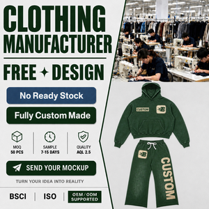 Set <span class=keywords><strong>Tuta</strong></span> Personalizzata con Felpa e Pantaloni Larghi Oversize, Abbigliamento Streetwear Verde-<span class=keywords><strong>Grigio</strong></span> Lavato, Produttore <span class=keywords><strong>di</strong></span> Abbigliamento - Product Image 1