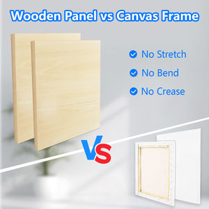 Panneaux de bois de 16x20 "pour la peinture, berceau de galerie de 3/4" de profondeur (lot de 4) planches de bois pour l'artisanat, planches d'art pour l'acrylique et la peinture à l'huile - Product Image 4