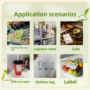 Etiquetas Adhesivas de Papel Térmico con Base Amarilla para Etiquetas de Código de Barras Personalizadas para Uso Agrícola - Product Image 3