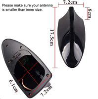 Cache-antenne universel en fibre de carbone motif aileron de requin, accessoires auto, compatible avec la plupart des berlines, SUV et fourgonnettes