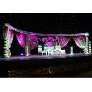 Pilares de fibra tallados para escenario de boda, decoración de escenario de noche, indio - Product Image 1