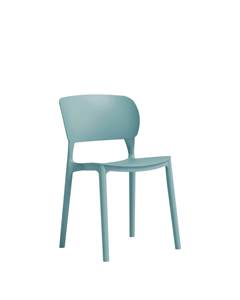 Modern Plastic <b>Dining</b> <b>Chair</b> Minimalist Design <b>Stackable</b> Home Furniture Coral Gray Color Options - Product Image 2