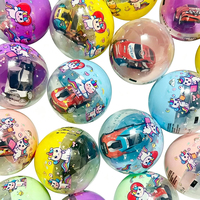 Capsule en métal imprimée de dessins animés vibrants de 100 mm, adorable mini-œuf surprise à torsion pour machine de jeu d'arcade, prise en charge espagnole et anglaise
