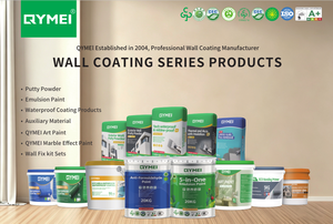 Pintura Látex para Interiores QYM Anti-Formaldehído 20kg 100% Acrílica Bajo Olor Resistente al Moho y a los Álcalis Uso en Construcción Certificación A+ - Product Image 2
