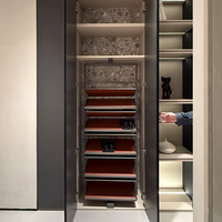 Vitrine à cigares de luxe moderne, design personnalisé, en bois et verre, pour la maison, le salon ou le bar.
