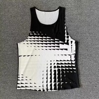 Chaleco para correr de secado rápido para hombre, ligero, ligero, para gimnasio, cómodo tejido de malla personalizado, camiseta para correr
