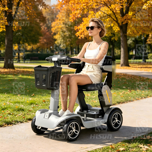 Trottinette Électrique Pliable pour le Shopping, Batterie Amovible 15Ah, Autonomie 30Km, Trottinette de Golf, Charge Maximale 120kg, Trottinette Électronique à Quatre Roues - Product Image 3