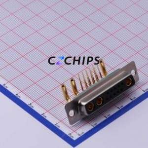 GDM13W3F-20A90 D-Sub/VGA Connector Bent Lead Through Hole Connector Power & Signal Hybrid D-Sub Female 13W3 Right Angle Insert - Product Image 1