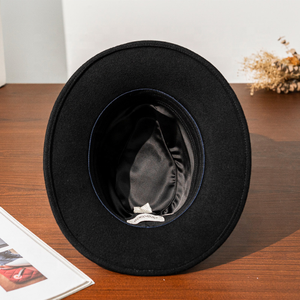 Croyance Chaude Israël <span class=keywords><strong>Chapeau</strong></span> Juif Laine <span class=keywords><strong>Juifs</strong></span> Hassidiques Casquette Fedora à Large Bord Chapeaux Hassidiques Noirs - Product Image 5