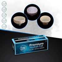 Vente en gros d'usine de papier aluminium pour chicha, 25 microns, pré-perforé, pour chicha/narguilé