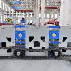 Machine de formage de poutres d'étagères entièrement automatique contrôlée par PLC avec coupe à la scie volante, puissance 38,5 kW, composants d'engrenage et de moteur - Product Image 3