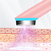 Appareil de massage des yeux portable, vibrations et LED rouge et bleue, soin ionique de la peau, masseur facial sous les yeux, masseur électrique pour les yeux, baguette de massage