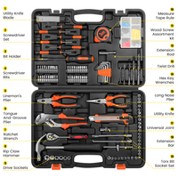 Juego de Llaves de Trinquete de 1/4'', Multifuncional, Acero con Alto Contenido de Carbono, Estuche Rígido Negro, Herramientas de Reparación Automotriz y del Hogar, Mecánico General, 1 Año de Garantía