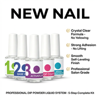 15ml Vente en gros logo personnalisé Usine d'ongles Système de poudre à tremper Sécher à l'air Fond de teint Gel pour ongles Couche de base