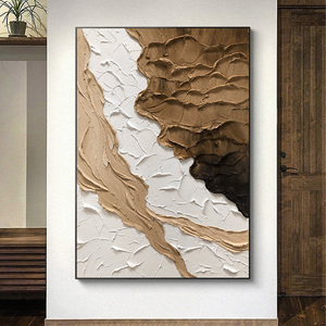 Pintura al Óleo Moderna Personalizada de Paisaje con Olas, Pintura Abstracta Texturizada a Mano sobre <span class=keywords><strong>Lienzo</strong></span> <span class=keywords><strong>para</strong></span> Decoración de Sala de Estar - Product Image 2