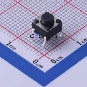 TS-1002-AR05026 Tactile Switch Through hole-4P,6x6mm Switch Single Pole Single Throw Round Button 2.6N Through Hole - Product Image 1