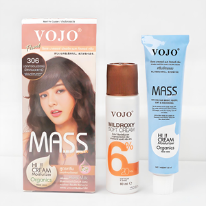 Crème colorante permanente pour cheveux VOJO Salon Professional 120ml, formule <span class=keywords><strong>végétale</strong></span> bio, sans ammoniaque, sans PPD, couvrance longue durée des cheveux gris - Product Image 3