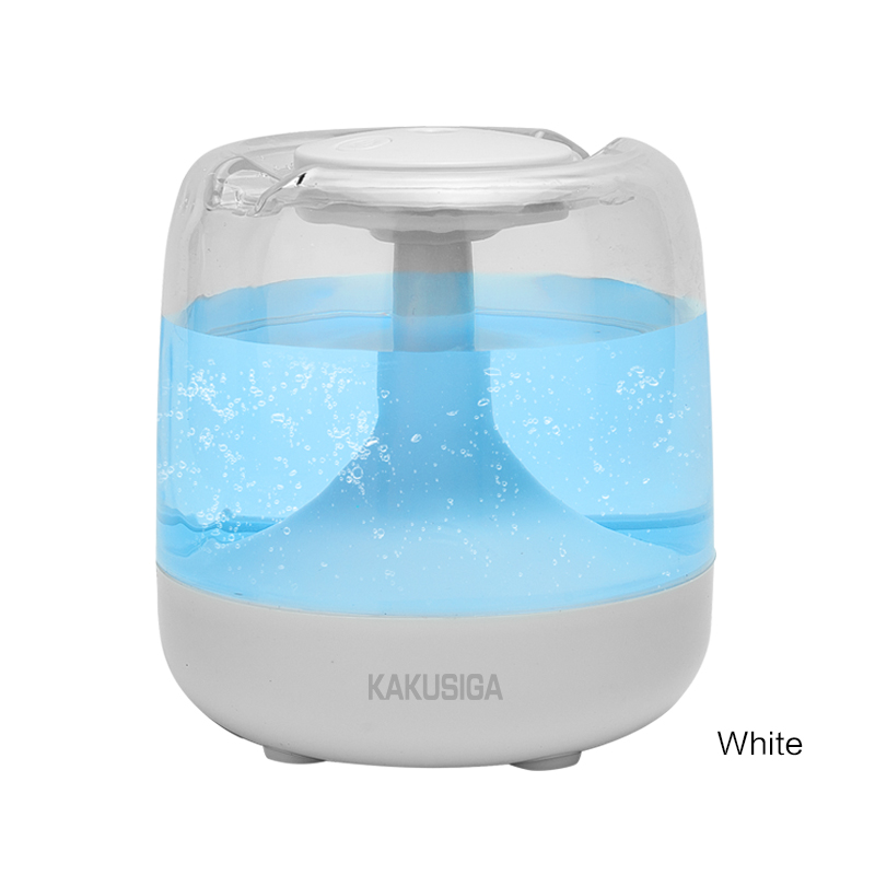 KAKUSIGA Colorful Lights Humidifier 650mL Water Continuous Spray Smart Home Product for Bedroom Living Room Office Desk