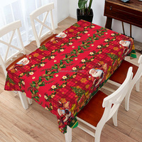 Nappe de table rectangulaire en PVC non tissé, imperméable et résistante à l'huile, à motifs floraux, fabriquée en Chine pour les hôtels, les mariages et les banquets